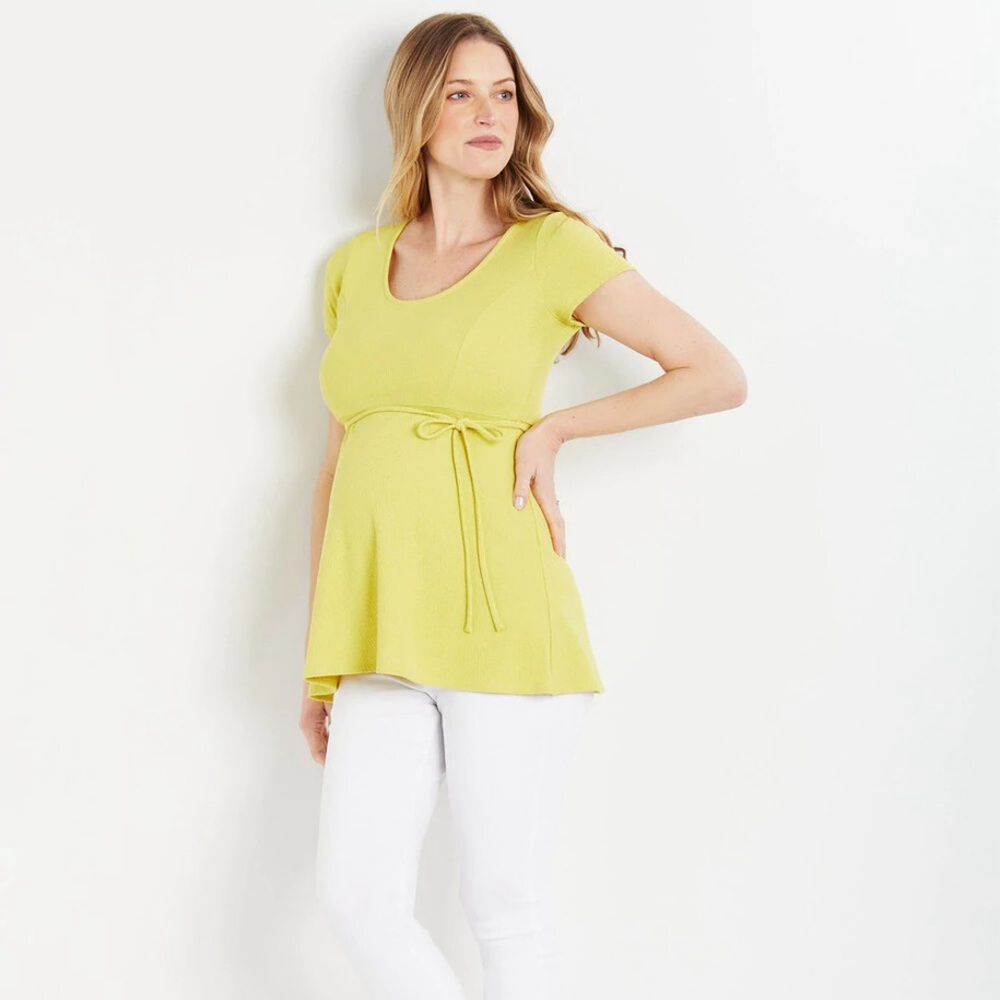 Motherhood Maternity Empire Waist Side Tie Top